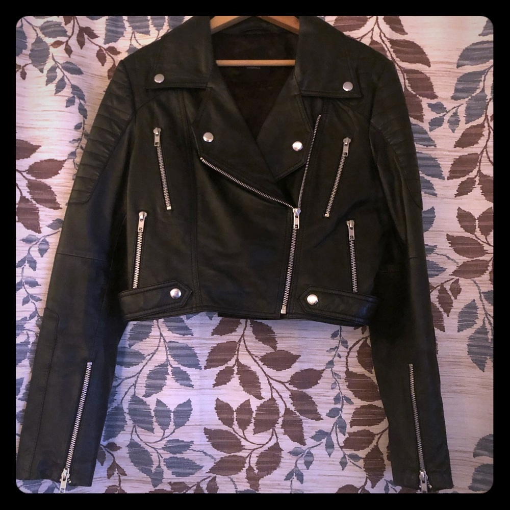 Real Leather Barney’s Moto Jacket